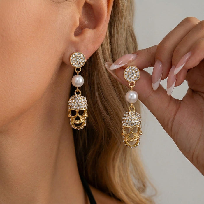 Wholesale Ghost Tassel Earrings Alloy Party Jewelry Accessory