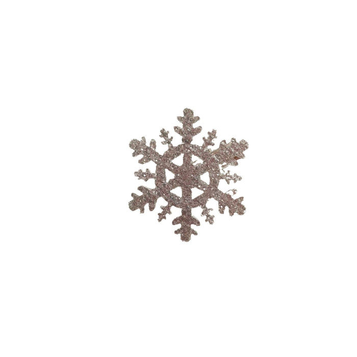 Wholesale Sparkling Snowflake Duckbill Clip For Women Christmas Winter Handmade Hair Accessory Gift