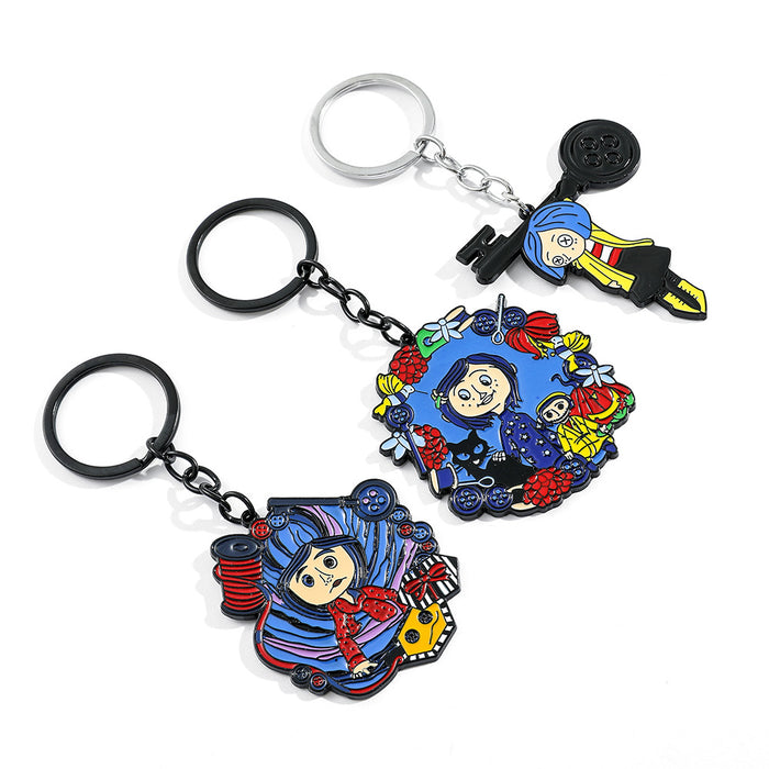 Wholesale Cartoon Anime Metal Keychain JDC-KC-BS023