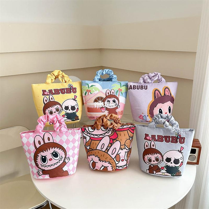 Wholesale Cloth Creative Cartoon Cute Cotton Handbag Korean-style High-value Portable All-match Bucket Bag