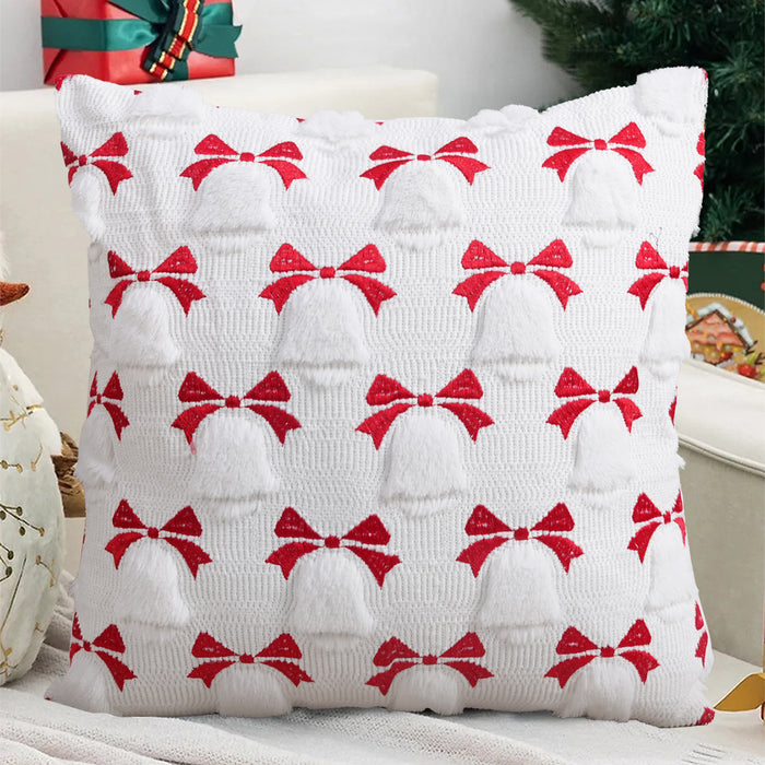Wholesale Christmas Pillow Solid Color Quilted Plush Pillowcase