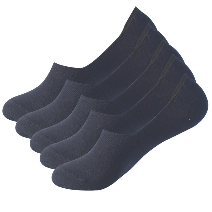 Wholesale Invisible Socks Solid Color Shallow Mouth Cotton Socks with Silicone Anti slip Boat Socks Thin Socks