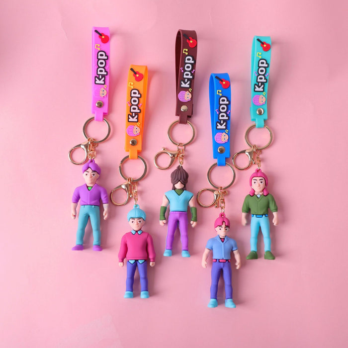 Wholesale K-POP keychain PVC soft plastic doll anime pendant