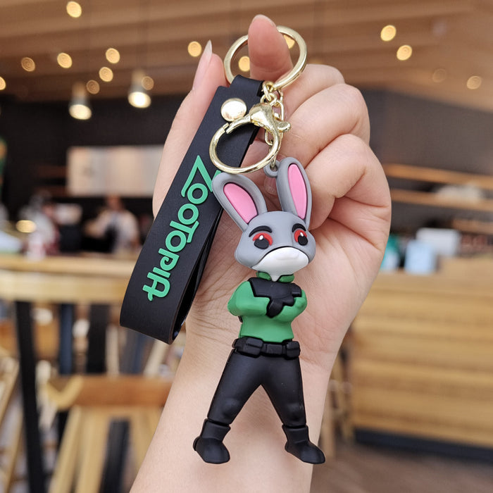 Wholesale Cartoon Silicone Doll Keychain JDC-KC-ZhuoRan011