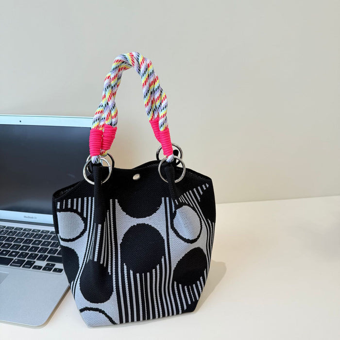 Wholesale Cartoon knitted bag large capacity vegetable basket