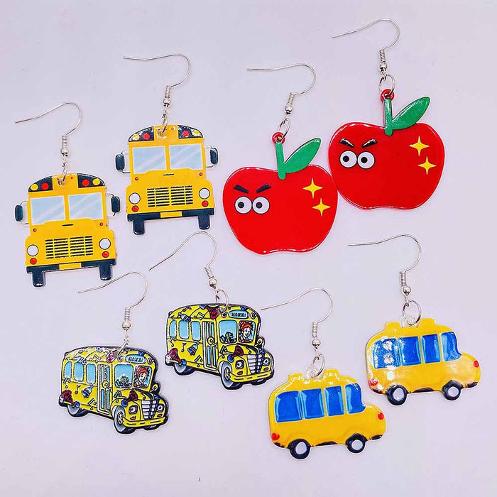 Wholesale Back-to-school season Teacher' s Day acrylic earrings