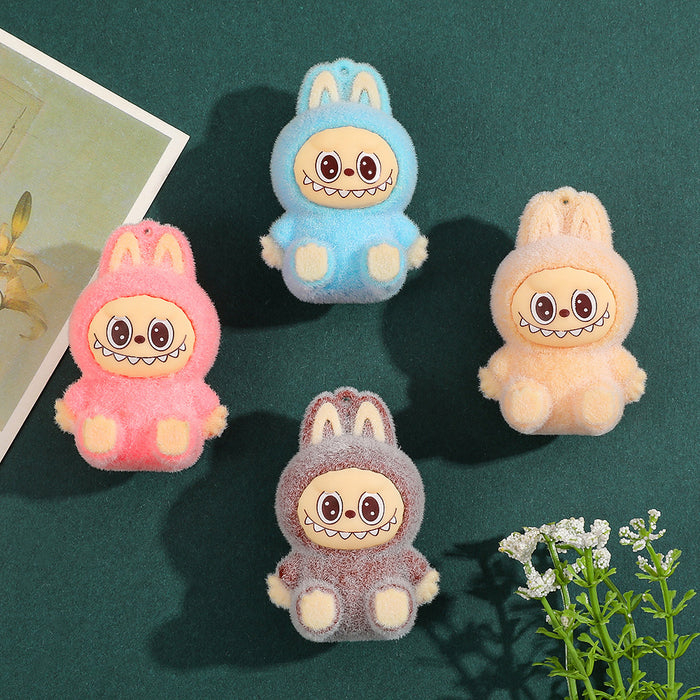 Wholesale Cute sitting pose creative silicone refrigerator magnet