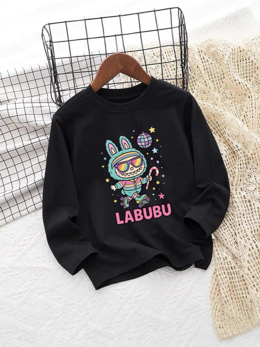 Wholesale Children' s clothing children' s round neck long sleeve autumn clothing cartoon graffiti print boy long sleeve pullover top