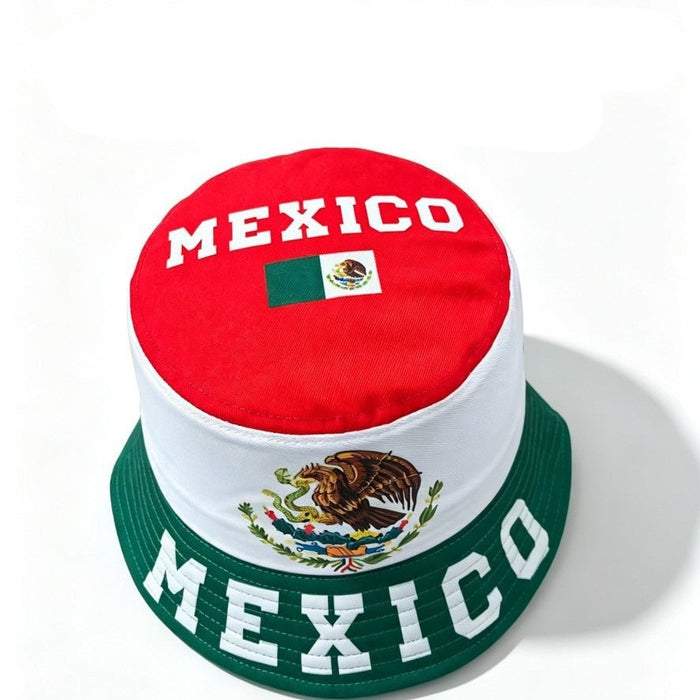 Wholesale World Cup Fisherman Hat Print Sunshade Hat