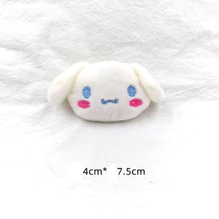 Wholesale Popular cartoon plush doll brooches,  white and yellow dog dolls,  trendy shoe,  clothing,  and bag brooches