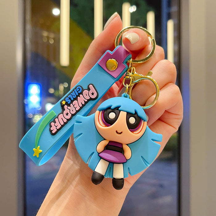 Wholesale Power puff Girls Keychain Cute and Small Gift