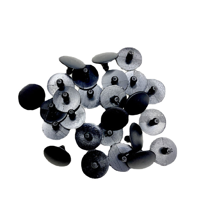 Wholesale 1000pcs Black plastic buckle garden shoes accessories drop plastic shoe flower buckle