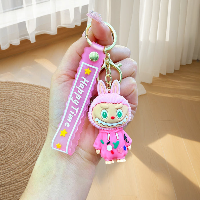 Wholesale Cartoon Plush Little Sheep Keychain Doll Car Couple Bag Pendant