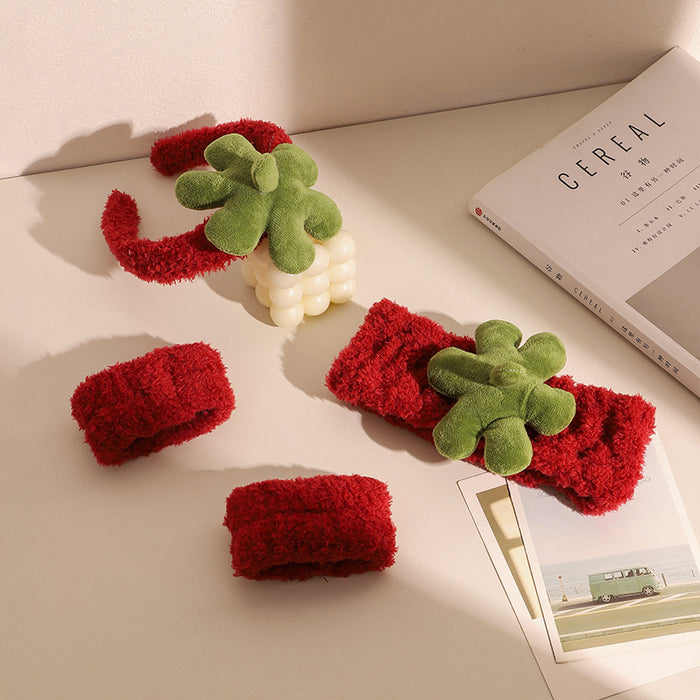 Wholesale Cute wide-brimmed practical plush headband for girls