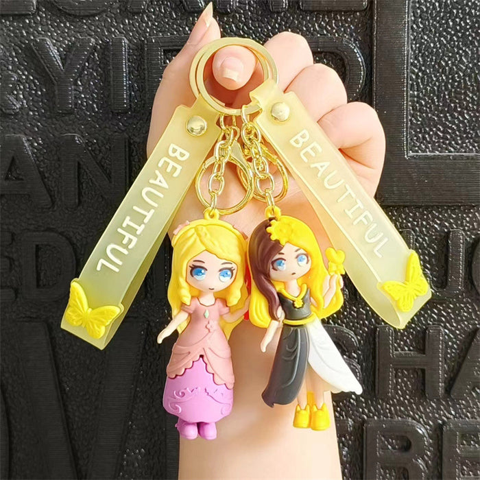 Wholesale Cartoon Silicone Doll Keychain JDC-KC-HaoXi003