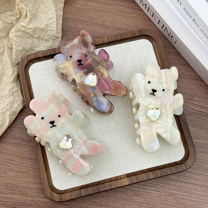 Wholesale Cute Colorful Bear Hair Clips