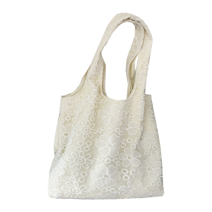 Wholesale Lazy style canvas bag, butterfly shoulder tote bag, large capacity handheld tote bag