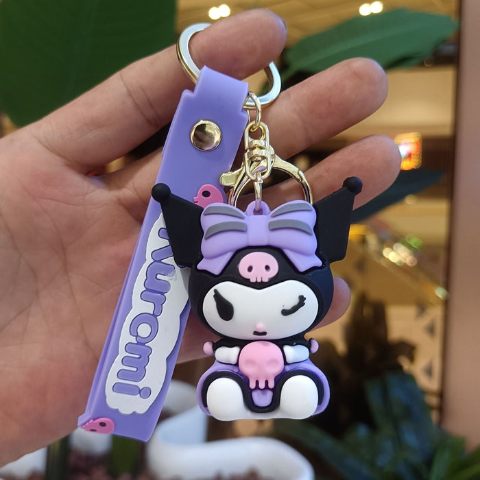 Wholesale Cartoon Silicone Doll Keychain JDC-KC-KuangK030