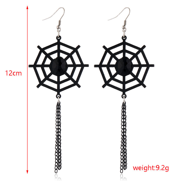 Wholesale Halloween Series Skull Spider Pumpkin Alloy Earrings JDC-ES-HengX006