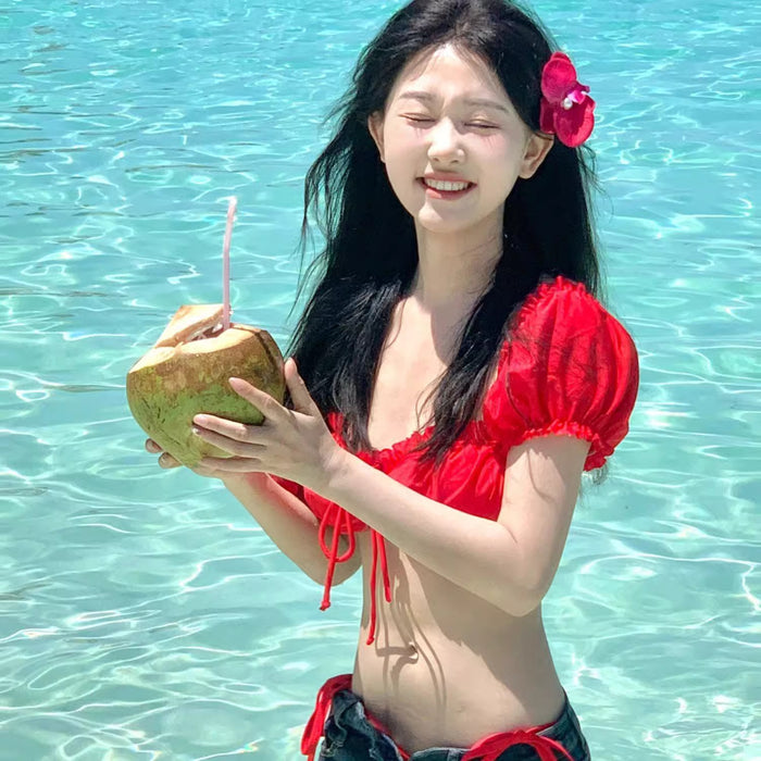 Wholesale Bikini split swimsuit, high-end and sexy seaside