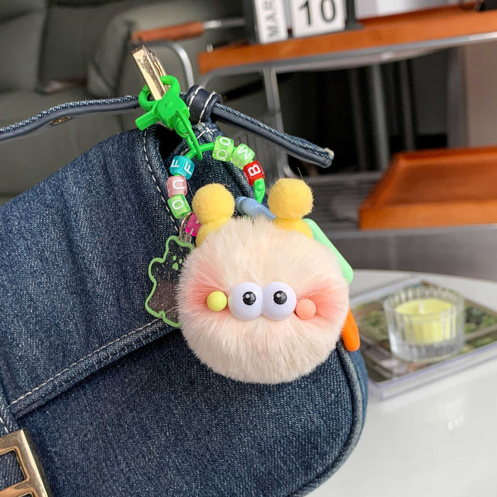 Wholesale Plush car keychain exquisite cute little doll bag pendant backpack hanging decoration