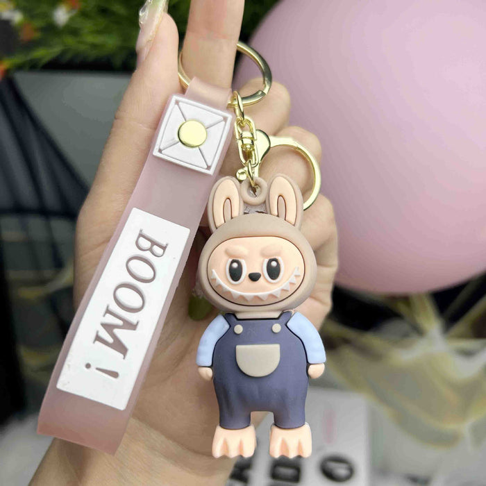 Wholesale Cartoon soft plastic cute little monster keychain pendant small gift ornaments,  back to school season