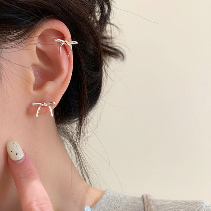 Wholesale Bow Ribbon Earrings Ear Clip No Ear Holes Earrings