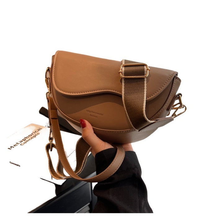 Wholesale New Single Shoulder Crossbody Bag Fashion Small Square Bag Wide Shoulder Strap Single Shoulder Bag