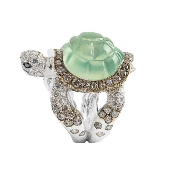Wholesale Green Jewelry Turtle Ring