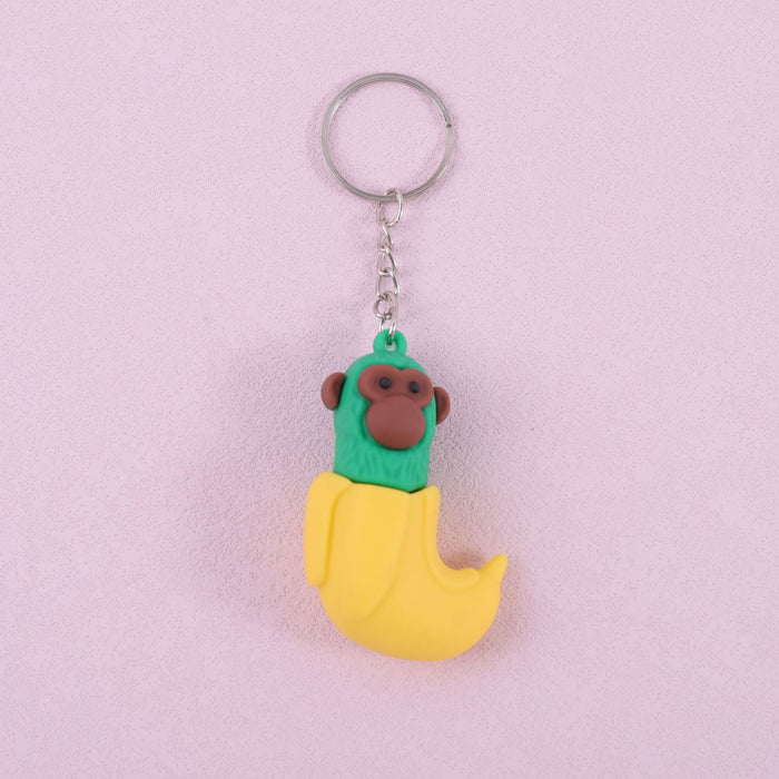 Wholesale Doll keychain funny abstract stick man shark small pendant