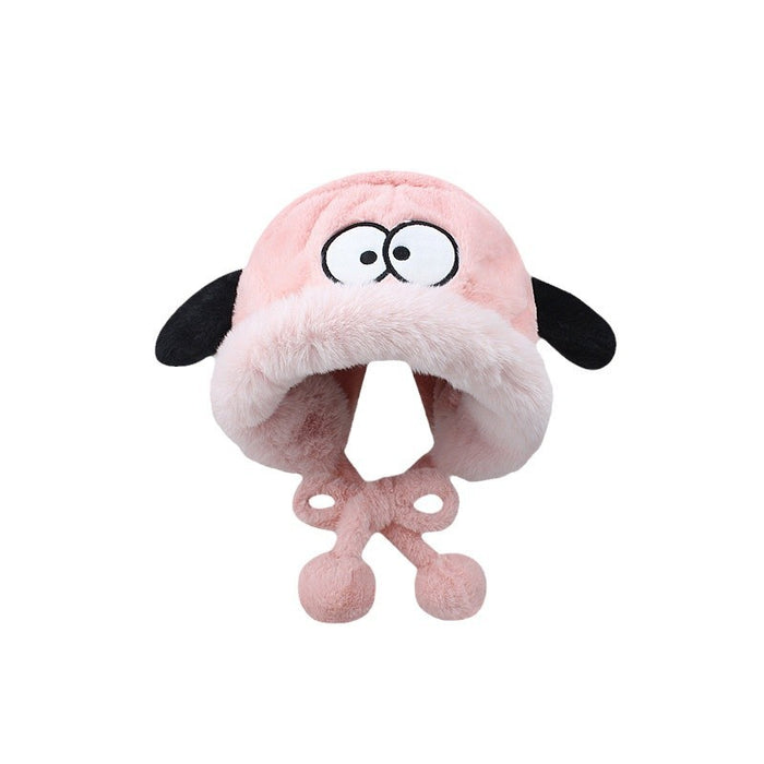 Wholesale Autumn and Winter Cute Puppy Pullover Hat Thickened Warm Ear Protection Hat