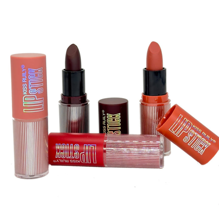 Wholesale 12 color lipstick, bare color, matte matte finish, lip gloss that does not fade, moisturizing lips