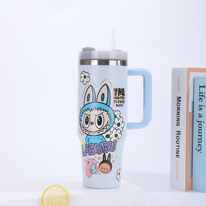 Wholesale Cartoon 40oz Car Cup Insulated Water Cup Stainless Steel Insulated Cup Large Capacity Car Cup
