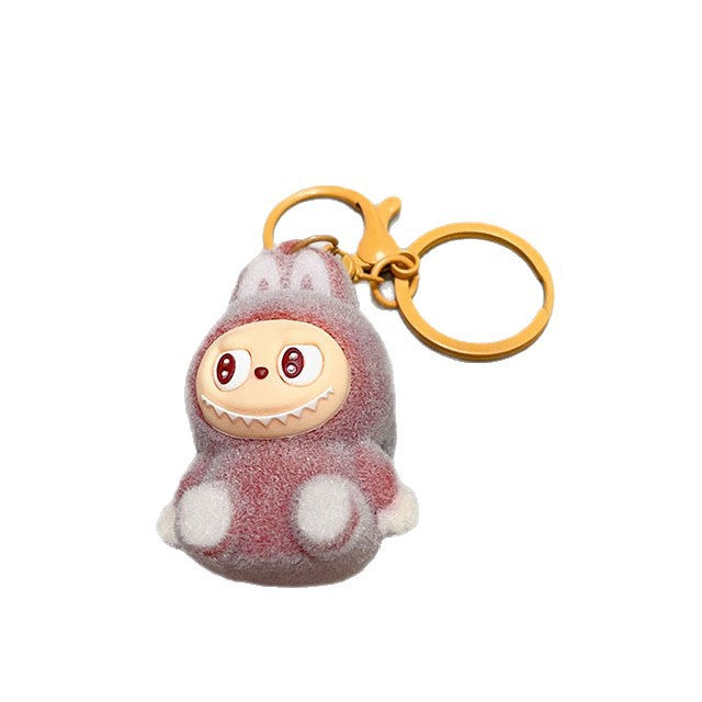 Wholesale Flocked Doll Keychain Cartoon Cute Doll Student Backpack Pendant Claw Machine Gift