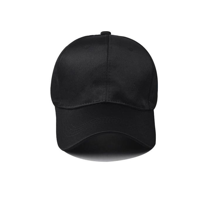 Wholesale Bright colored light plate baseball cap, silk duck tongue cap, baseball cap