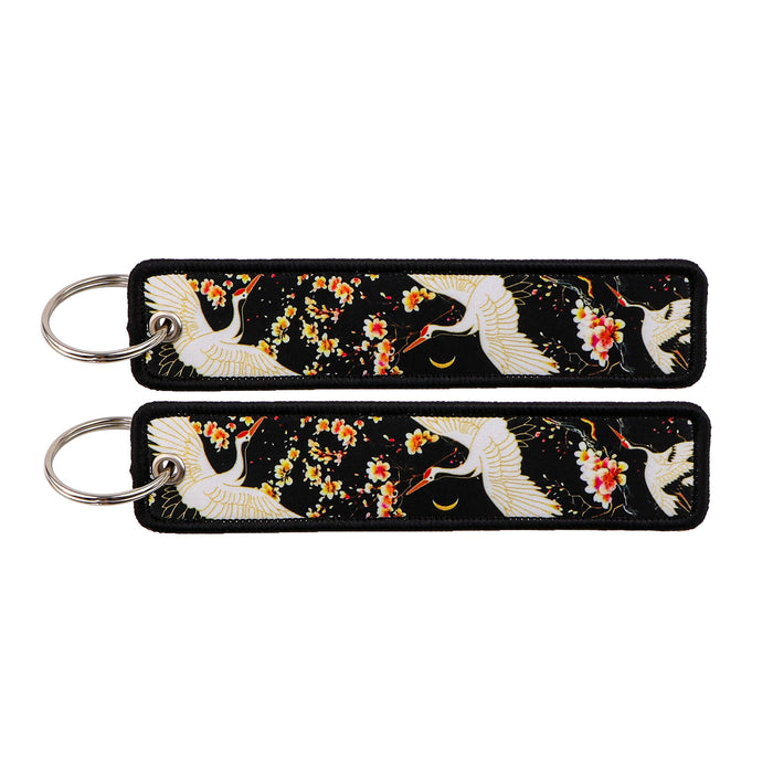 Wholesale Japanese Wave Weaving Marks Keychain Fabric Keychain Accessories