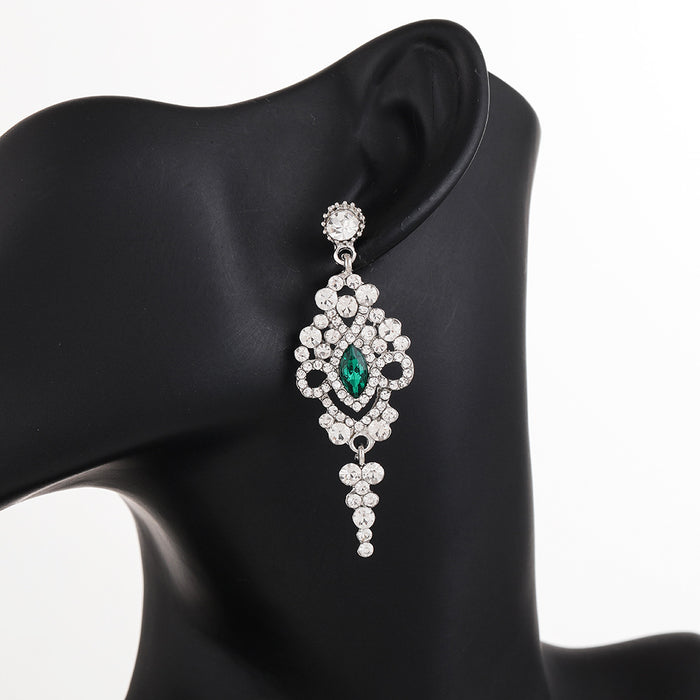 Wholesale New floral long tassel earrings with a light luxury and high-end feel, suitable for women's versatile temperament accessories