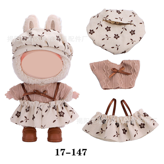 Wholesale 10pcs/set Doll clothes vinyl plush doll can be worn to replace clothes