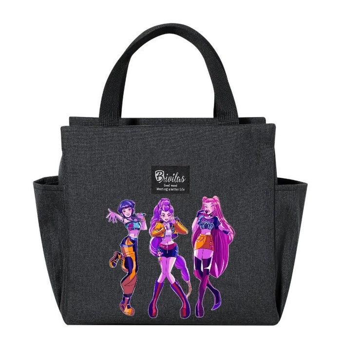 Wholesale Cute Cartoon Insulated Lunch Bag for Hot and Cold Handbags