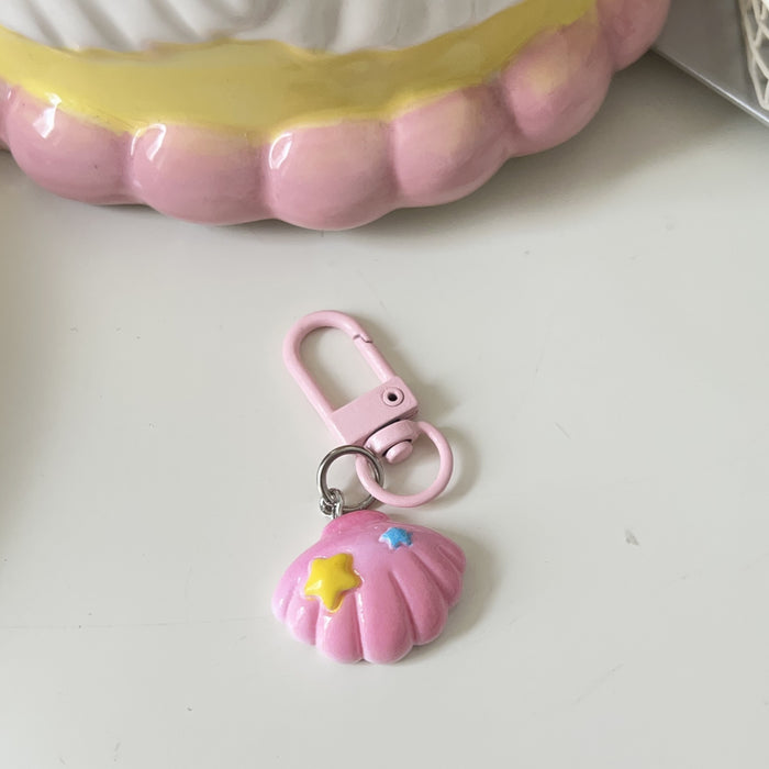 Wholesale Cute 3D Starfish Keychain Cartoon Bag Charm Gift Summer Accessory