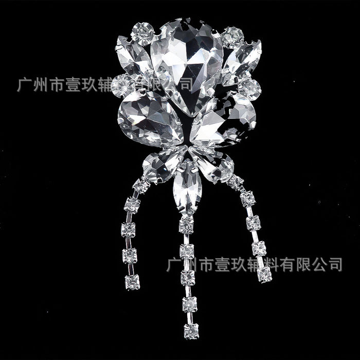 Wholesale DIY rhinestone bow clothing accessories