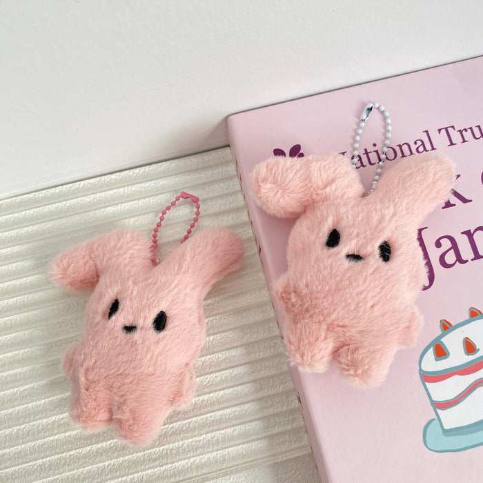 Wholesale Bent eared rabbit plush keychain keychain couple student personalized gift backpack hanging decoration
