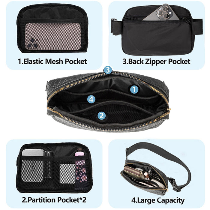 Wholesale Waist Bag Crossbody Bag Chest Bag Woven Shoulder Bag Backpack