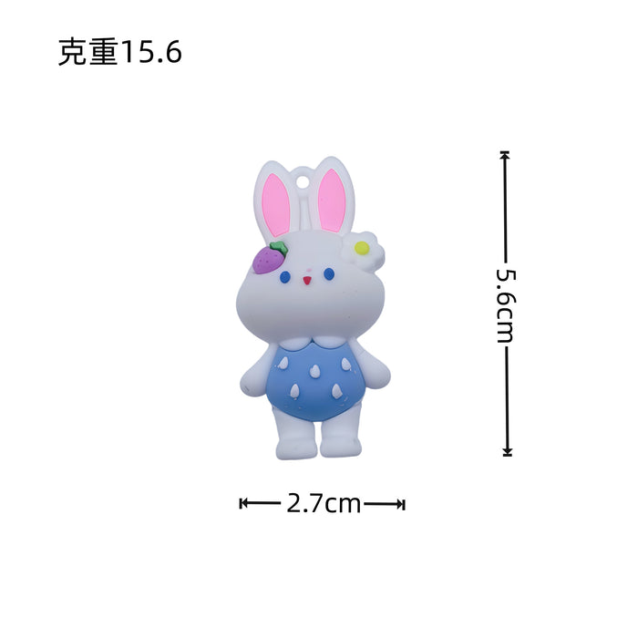 Wholesale Cute Cartoon Strawberry Rabbit Keychain