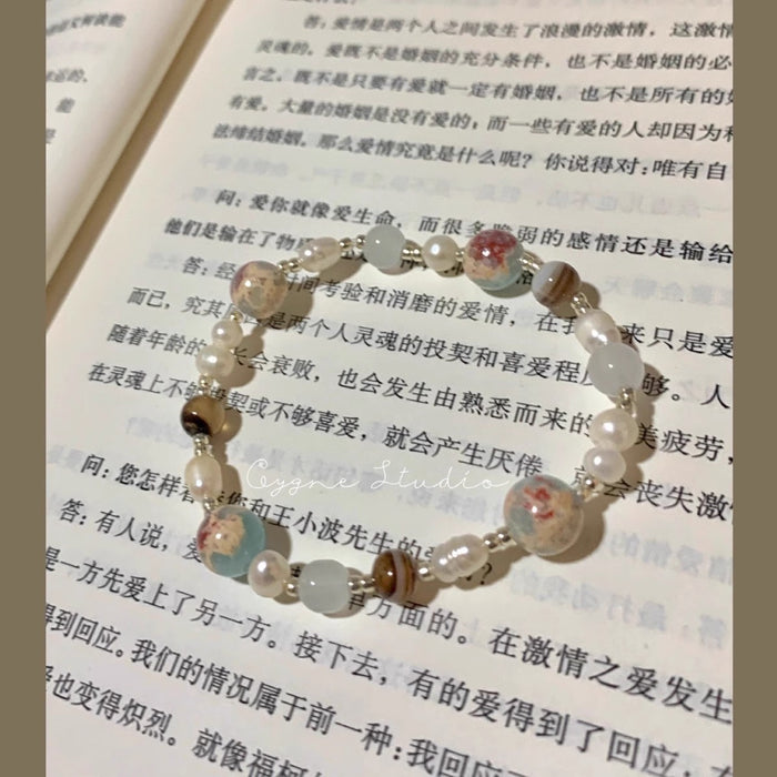 Wholesale Pearl bead bracelet with high-end feel, light luxury, niche delicacy
