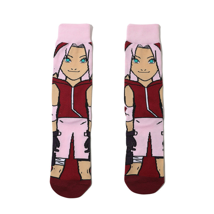 Wholesale Monster Cartoon Cotton Middle Socks JDC-SK-HuiHe048