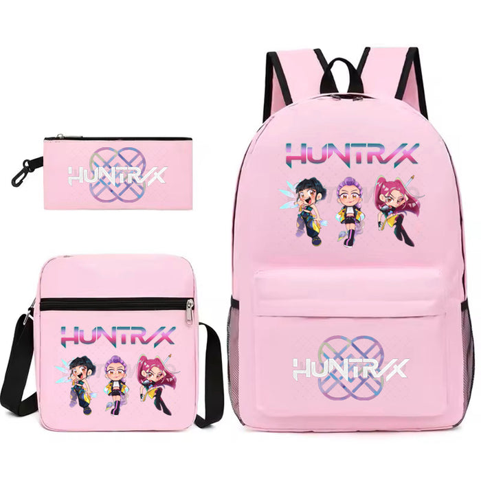 Wholesale Kpop backpack,  anime school bag , lightweight student backpack,  three-piece set