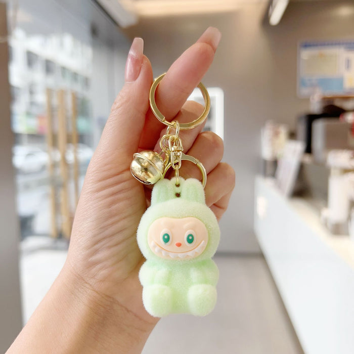 Wholesale Flocking Labo cloth little sheep keychain pendant doll bag pendant creative exquisite small gift