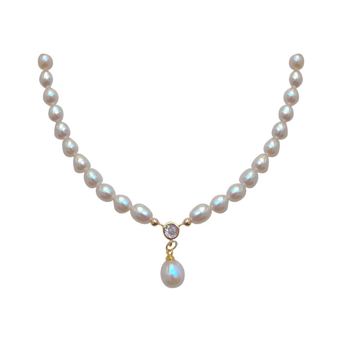 Wholesale  Pearl Necklace Women's All-match  Retro Fashion Elegant Elegant Clavicle Chain