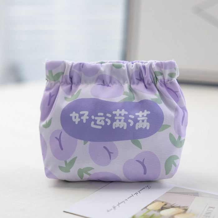 Wholesale Retro coin purse, simple and fashionable canvas cartoon key, cute card bag